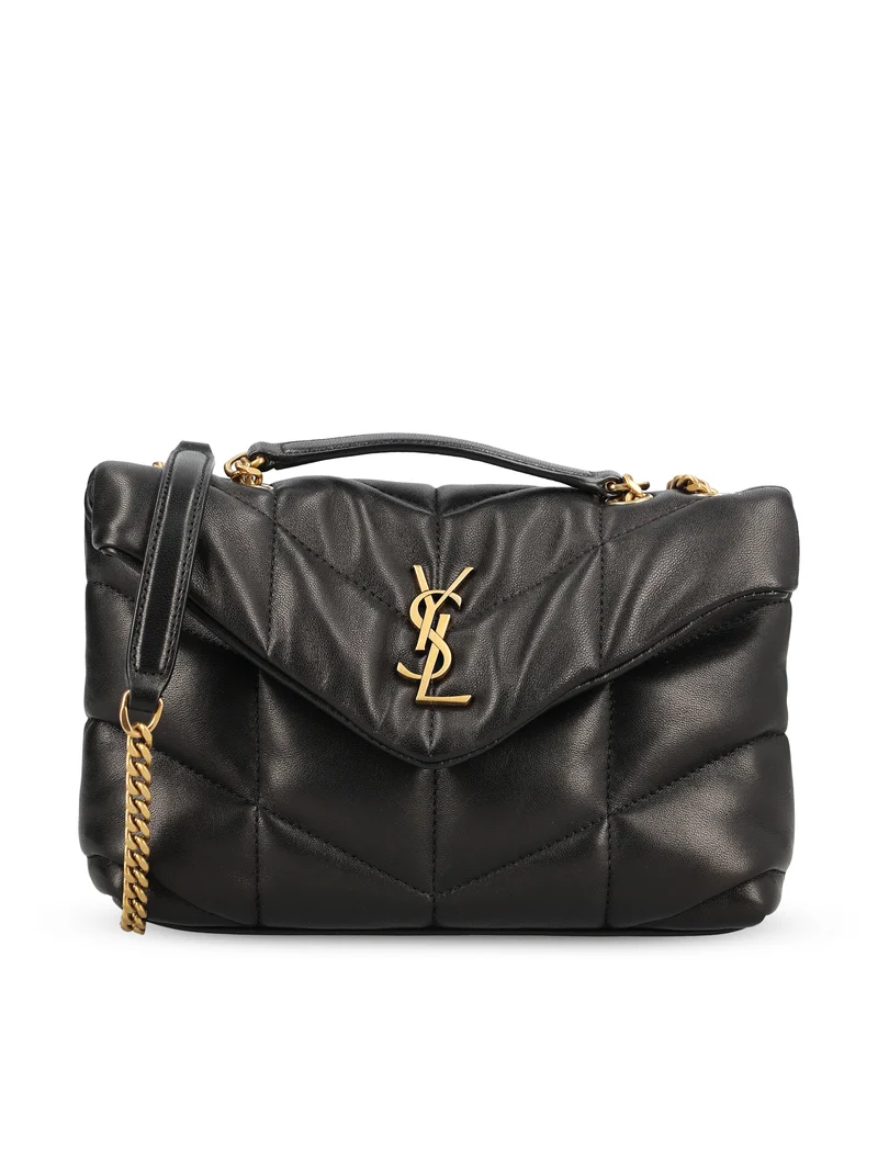 SAINT LAURENT Borsa Puffer Toy In Pelle