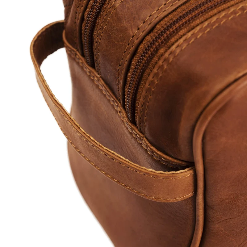 Kulturtasche Stefan Cognac