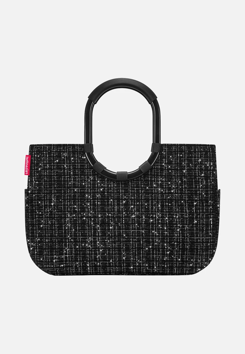 Loopshopper L Bouclé Black - Einkaufskorb