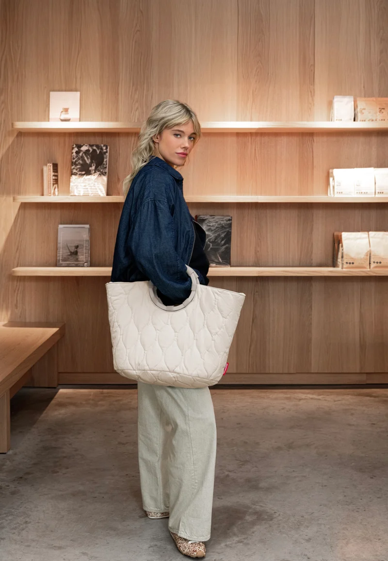 Loopbag Hobo Puffer Stone - Shopper