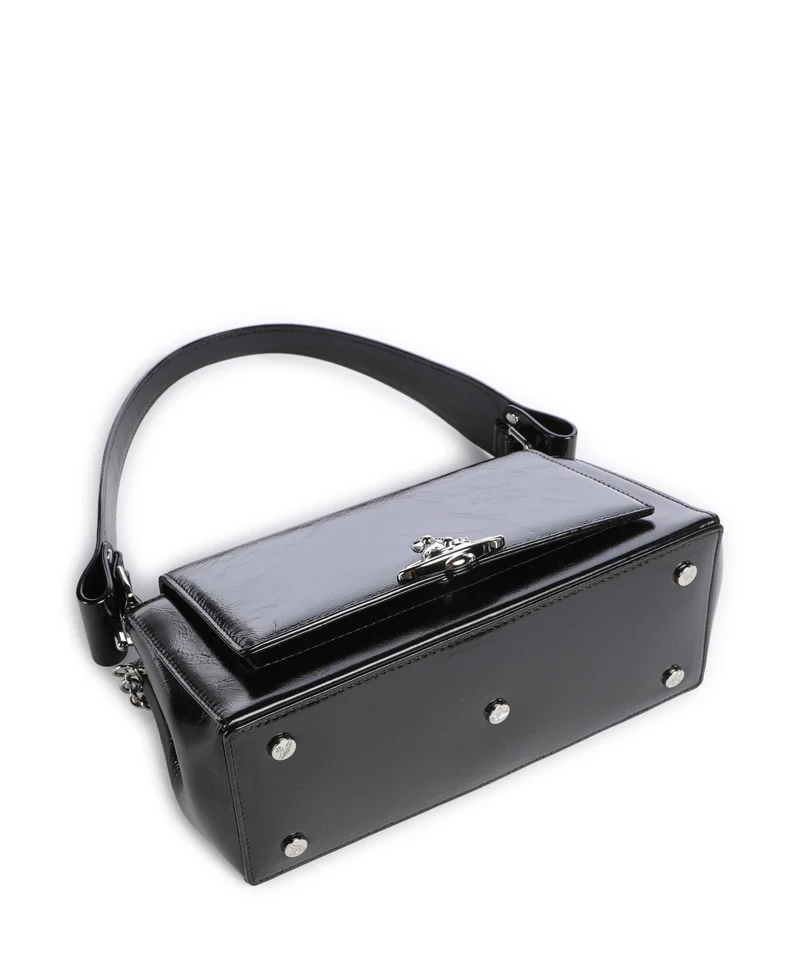 Vivienne Westwood Hazel Naplak Medium Schultertasche black