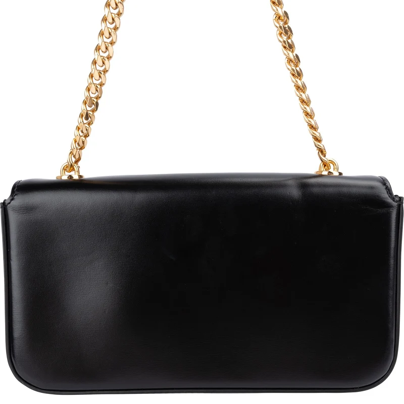 Celine Shiny Calfskin Crystal Claude Triomphe Shoulder Bag