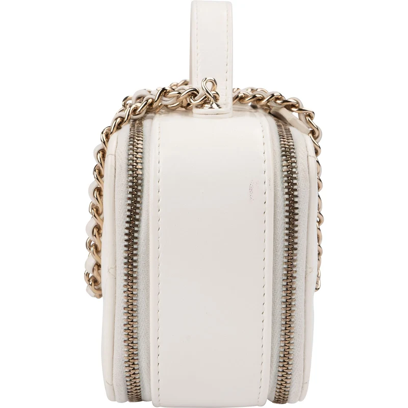 Chanel Quilted Lambskin Vanity Chain Crossbody Handbag