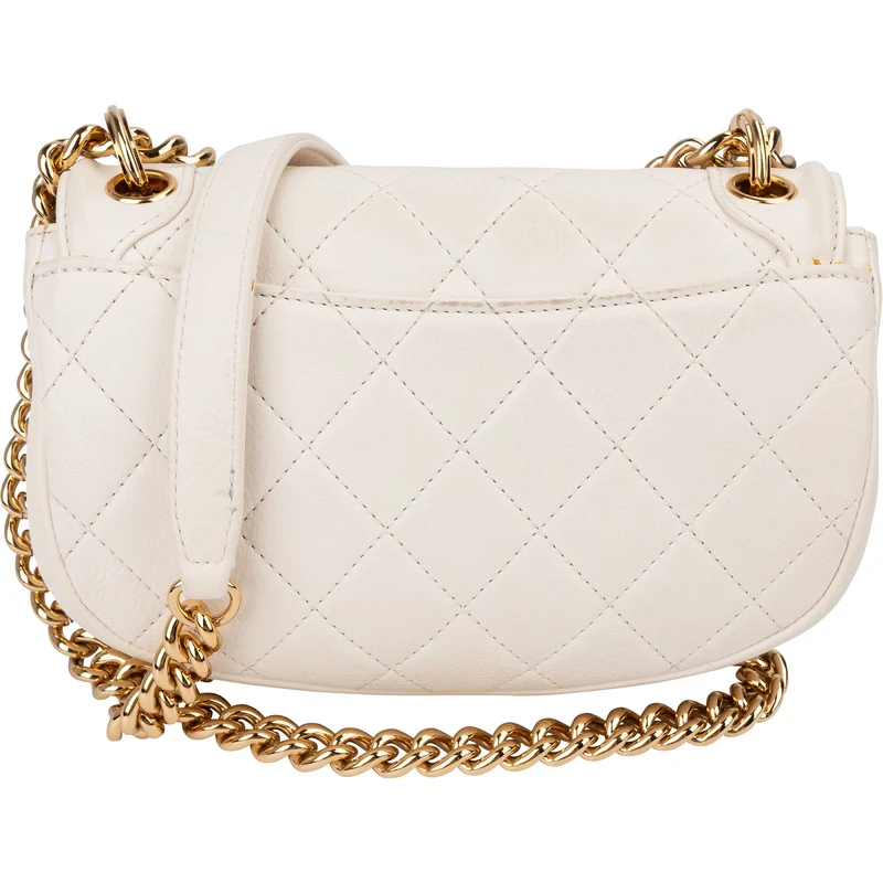 Chanel Quilted Calfskin Small Underline Single Flap Crossbody Bag