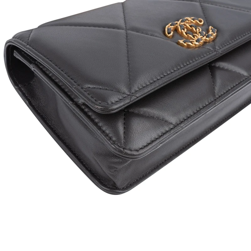 Chanel 19 Quilted Lambskin Chanel Wallet On Chain Crossbody Bag