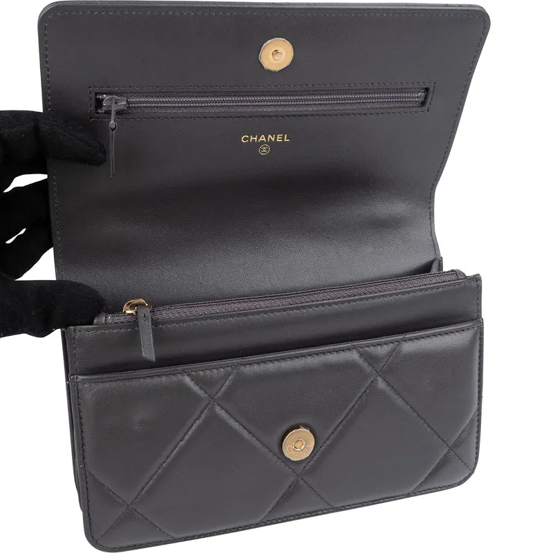 Chanel 19 Quilted Lambskin Chanel Wallet On Chain Crossbody Bag