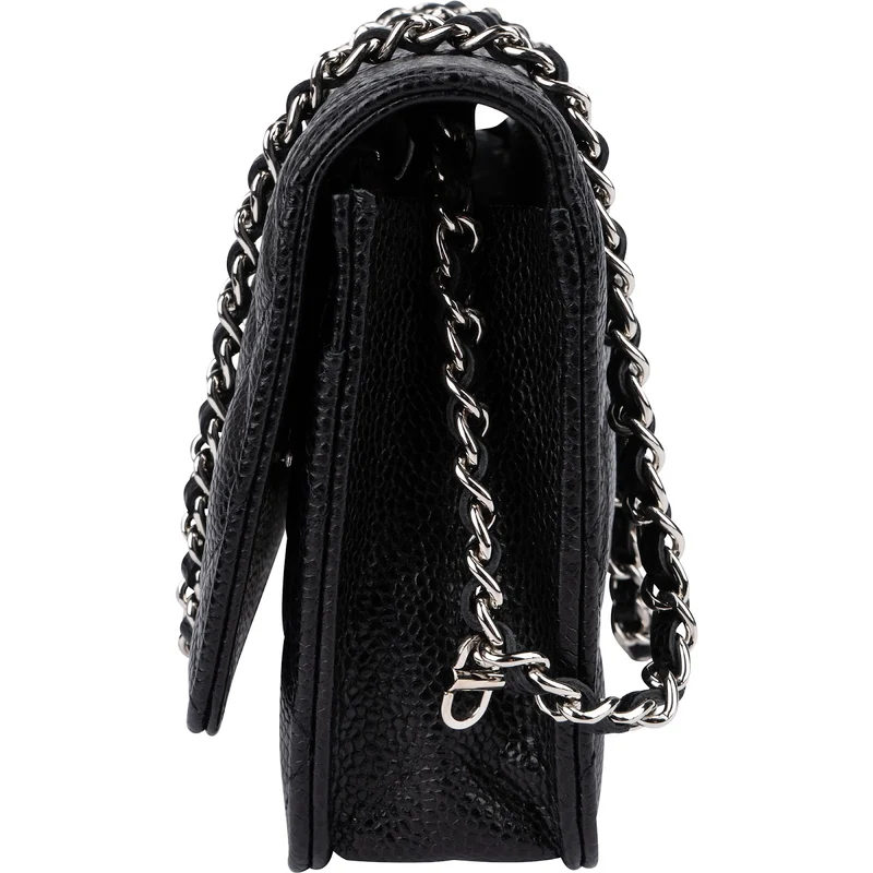 Chanel Quilted Caviar Leather Wallet On Chain Crossbody Bag