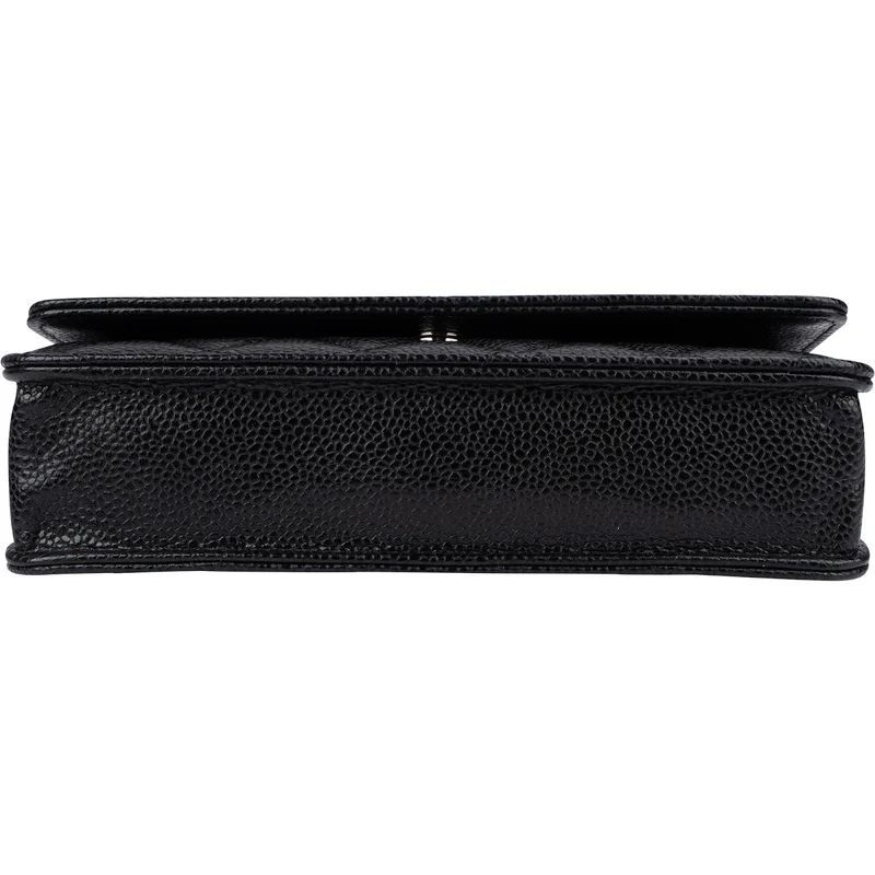 Chanel Quilted Caviar Leather Wallet On Chain Crossbody Bag