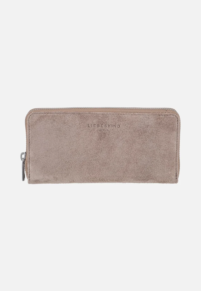 Ines L Suede Neutral Grey - Portemonnaie