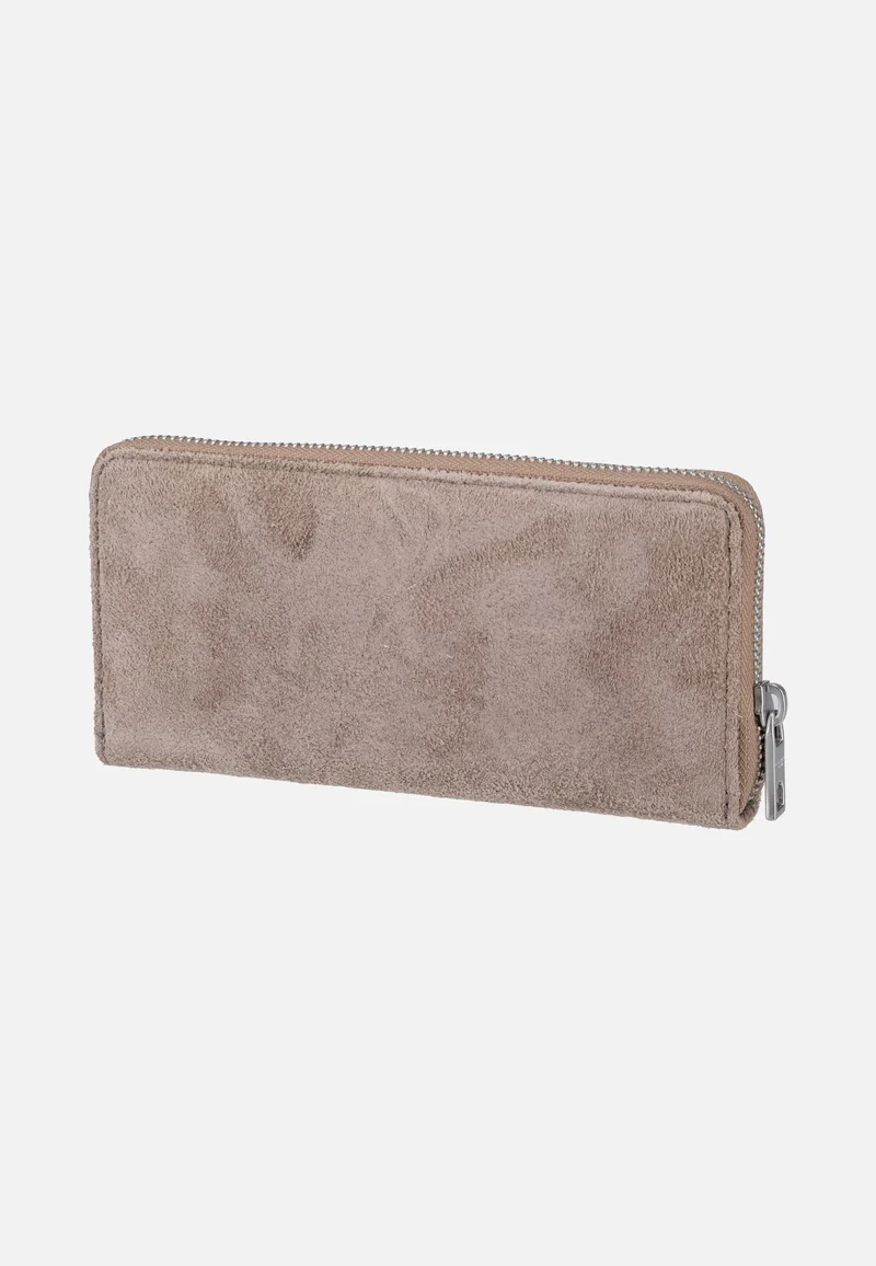 Ines L Suede Neutral Grey - Portemonnaie