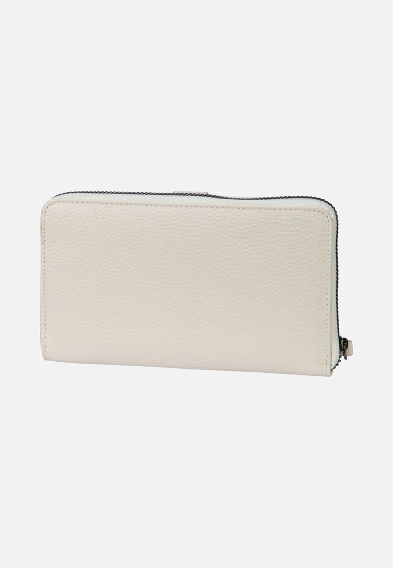 Elsa Long Ladies Zip Key Weiß - Portemonnaie