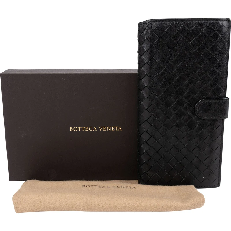 Bottega Veneta Intrecciato Clip Wallet