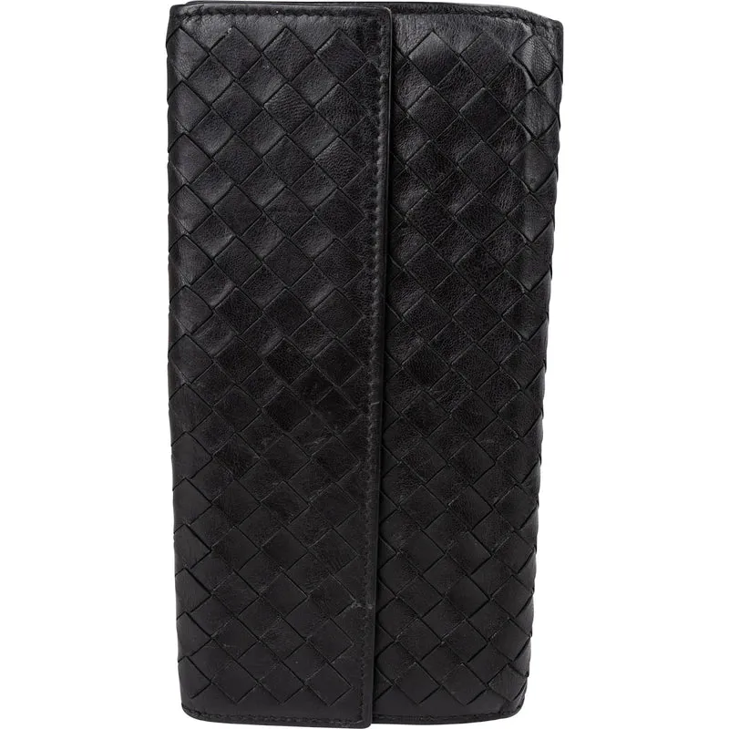 Bottega Veneta Intrecciato Clip Wallet