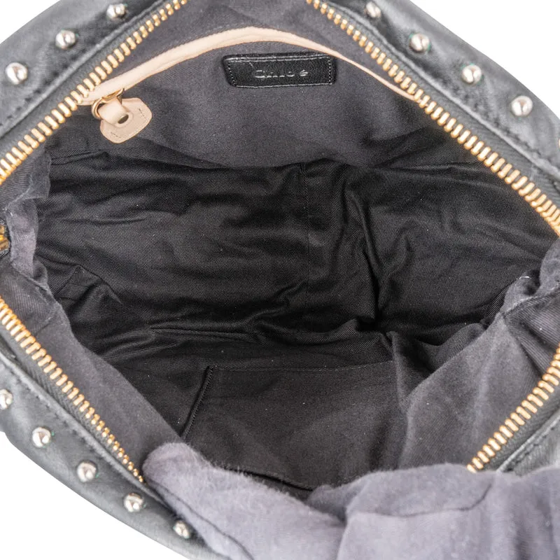 Chloé Limited Edition Leather & Suede Studded Paraty Shoulder Handbag