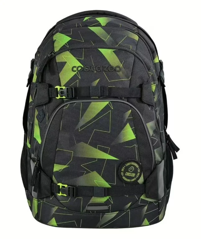 Schulrucksack Mate Lime Flash Schwarz, Grün