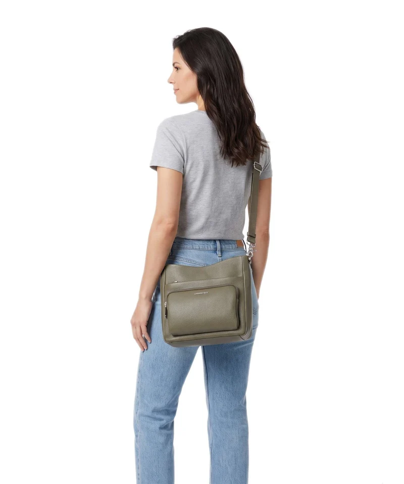 Mandarina Duck Mellow Leather Umhängetasche winter olive