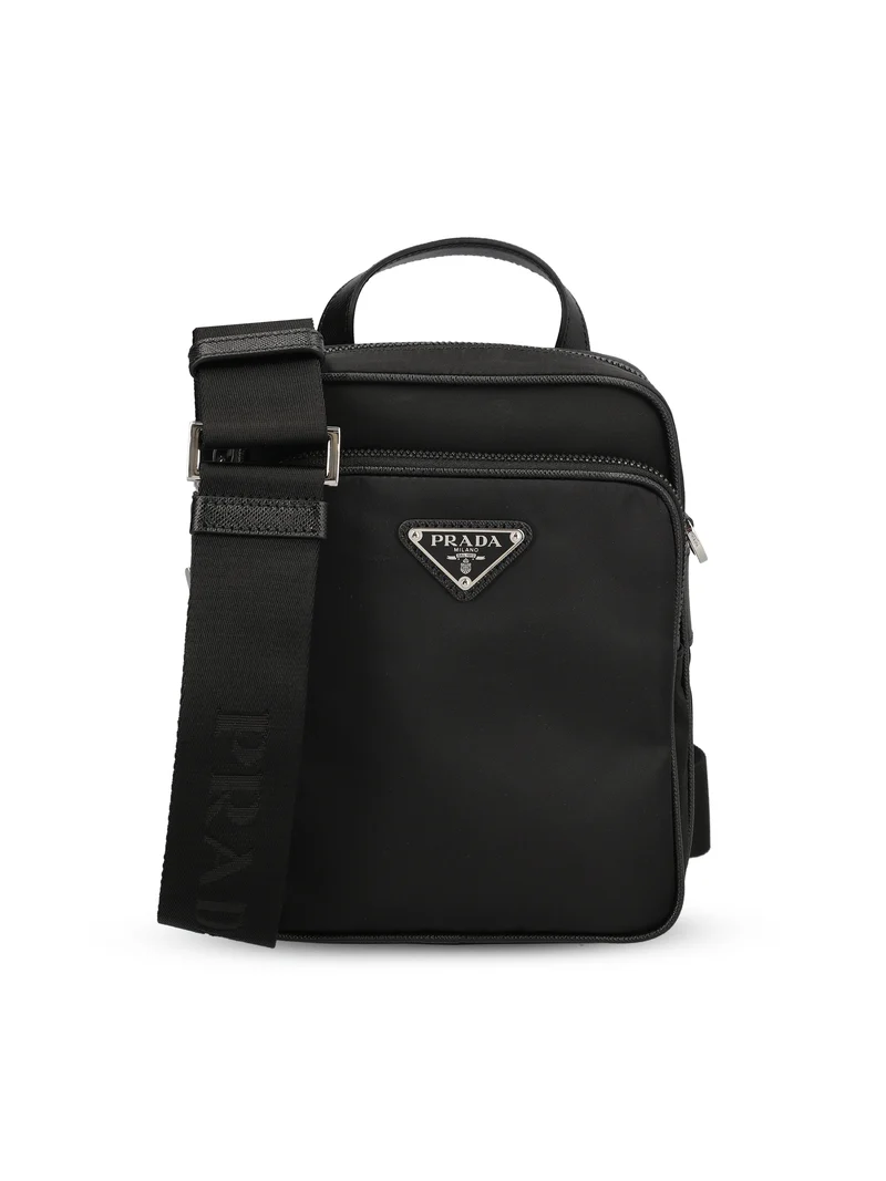 PRADA Borsa A Tracolla In Re-Nylon E Saffiano
