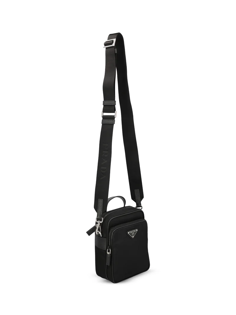 PRADA Borsa A Tracolla In Re-Nylon E Saffiano