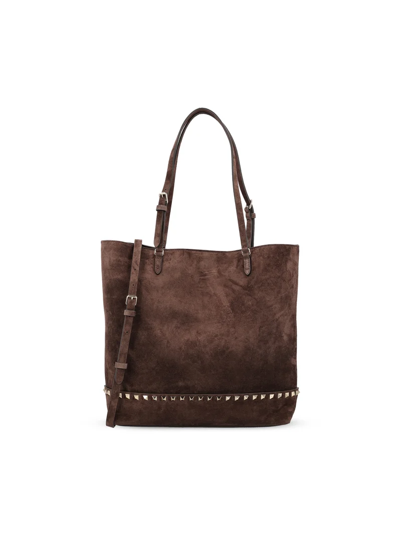 VALENTINO GARAVANI Borsa Shopper Rockstud In Suede