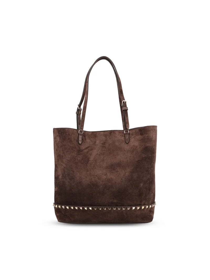 VALENTINO GARAVANI Borsa Shopper Rockstud In Suede