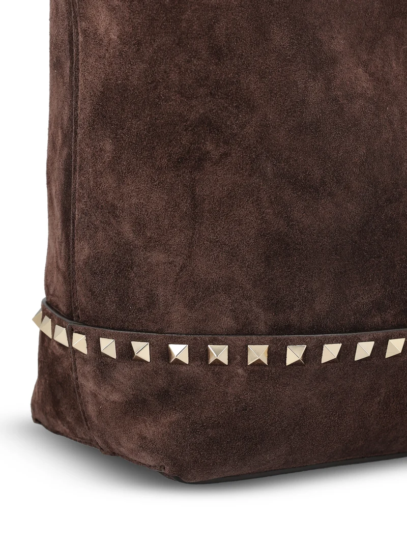 VALENTINO GARAVANI Borsa Shopper Rockstud In Suede