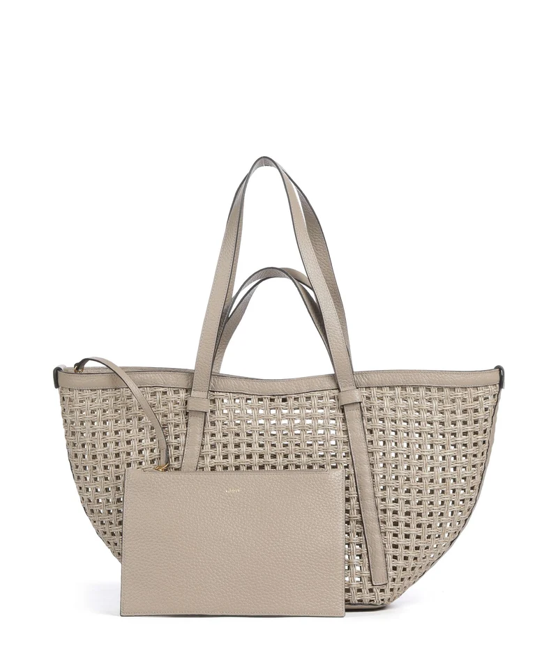 Abro Raffia Net Cosmo Large Shopper sahara
