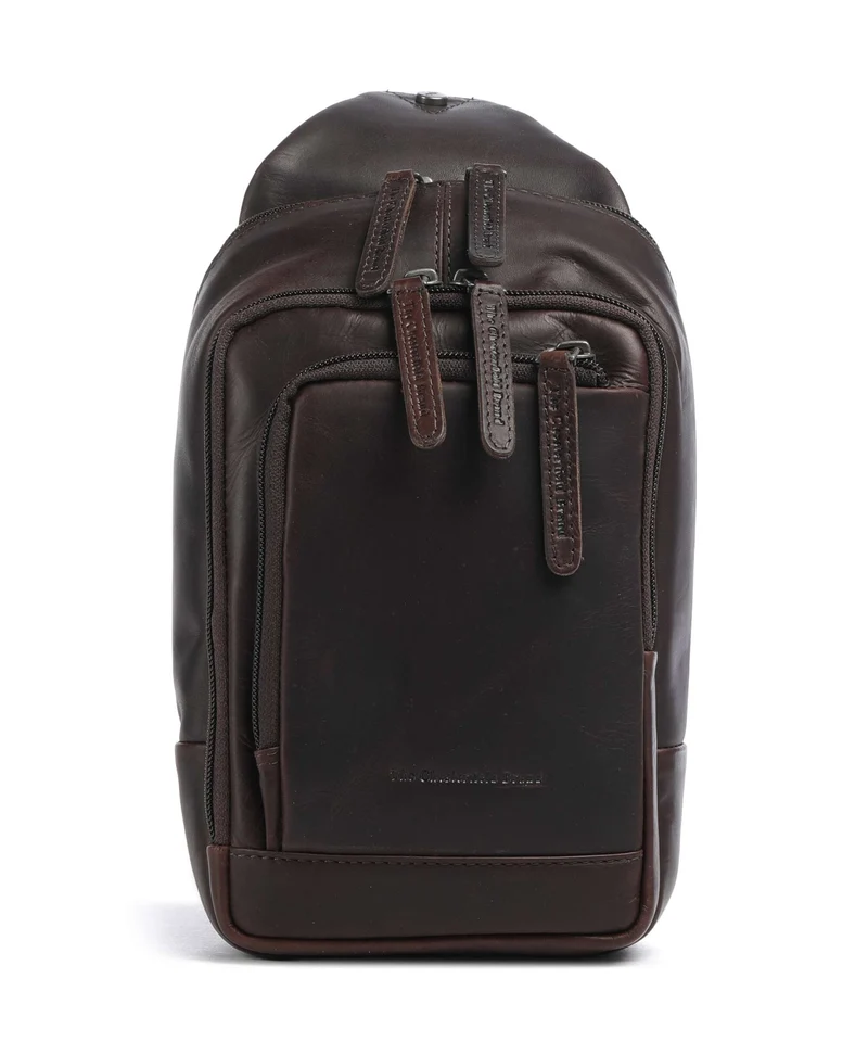 The Chesterfield Brand Wax Pull Up Cow Riga Slingbag brown