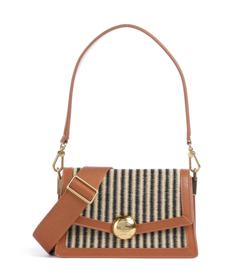 Lacoste Summer Pack Schultertasche natural/noir/tan