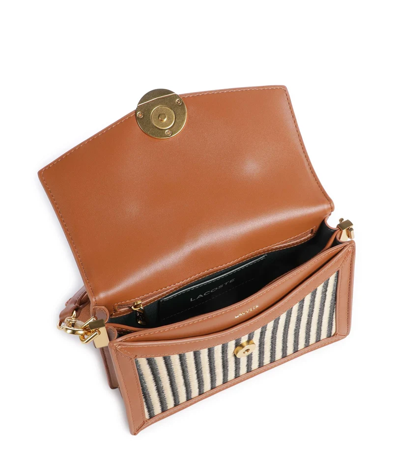 Lacoste Summer Pack Schultertasche natural/noir/tan