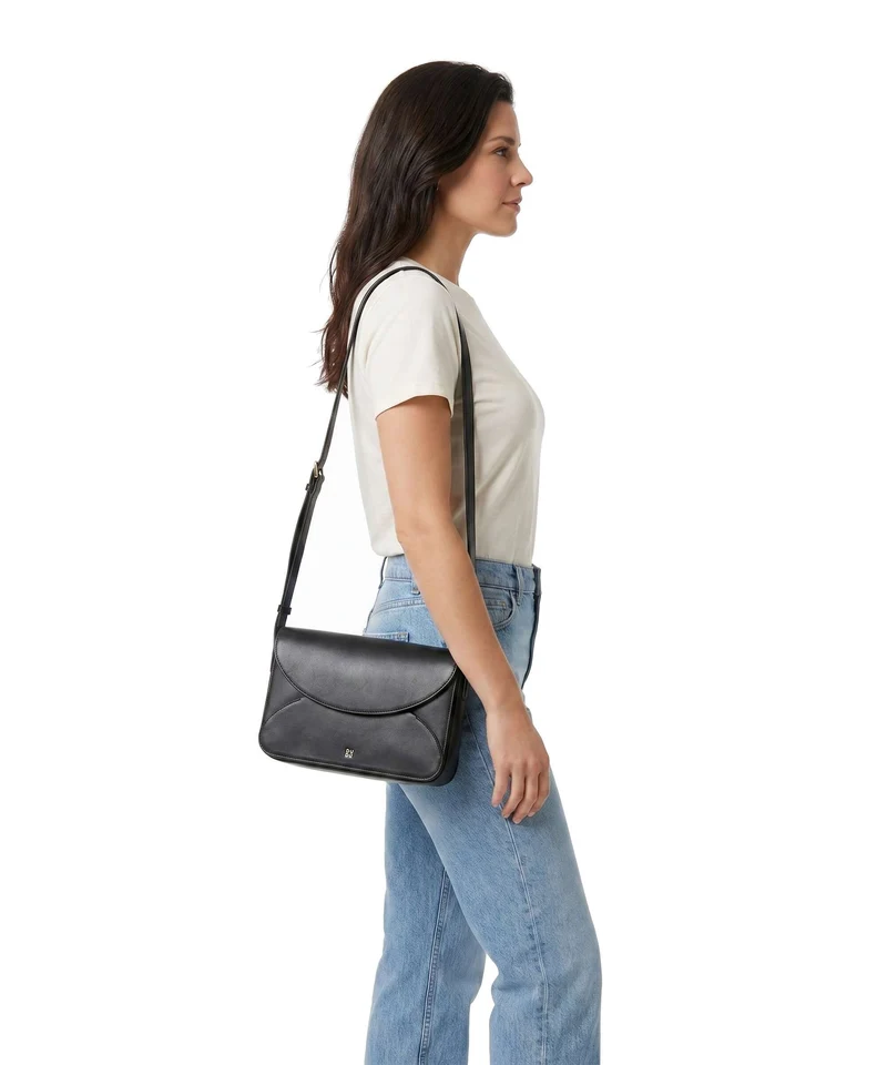 DuDu Bags Colorful Agnese Umhängetasche nero rosa