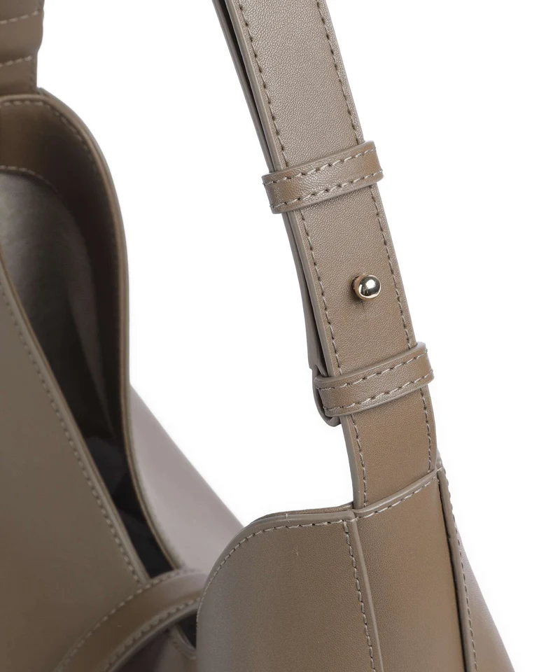 Furla Goccia M Beuteltasche muddy gray
