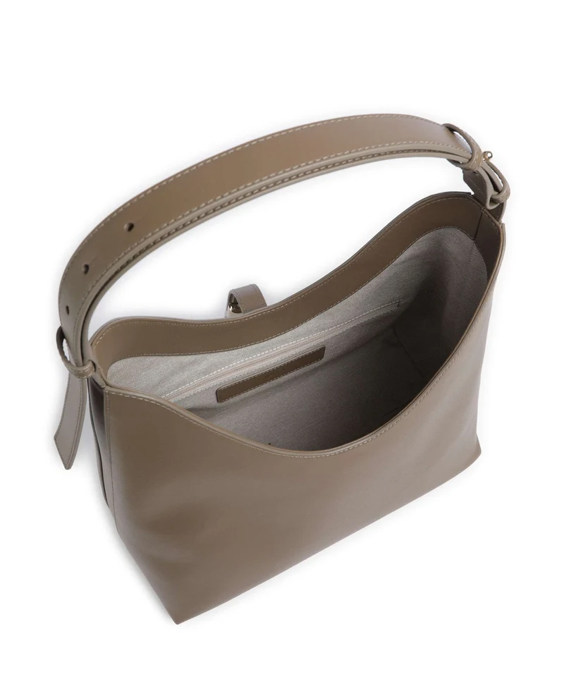 Furla Goccia M Beuteltasche muddy gray