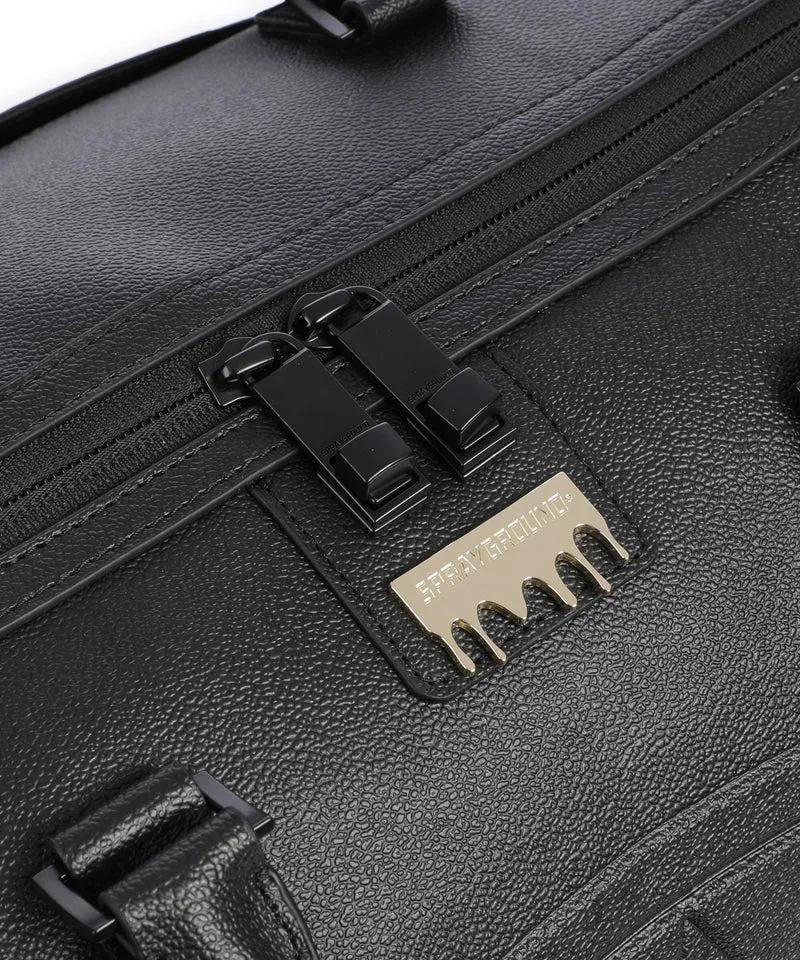 Sprayground Gold Brick Luxe Weekender black