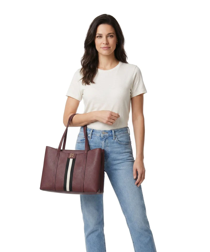 DKNY Nuri Shopper aged wine