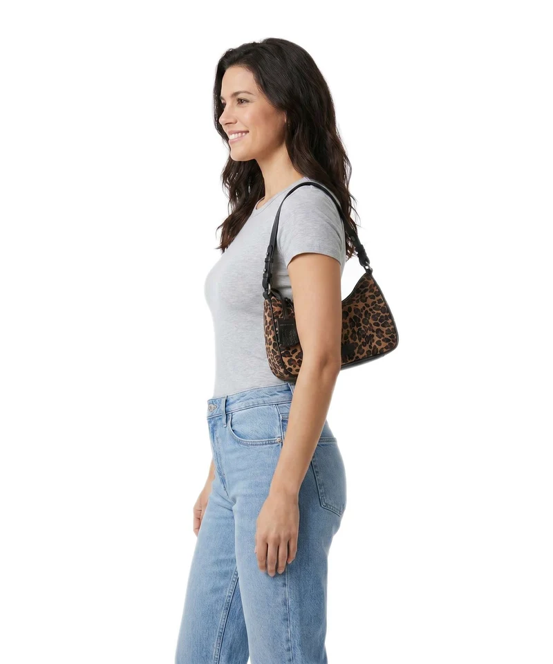 Burkely Animo Schultertasche leopard