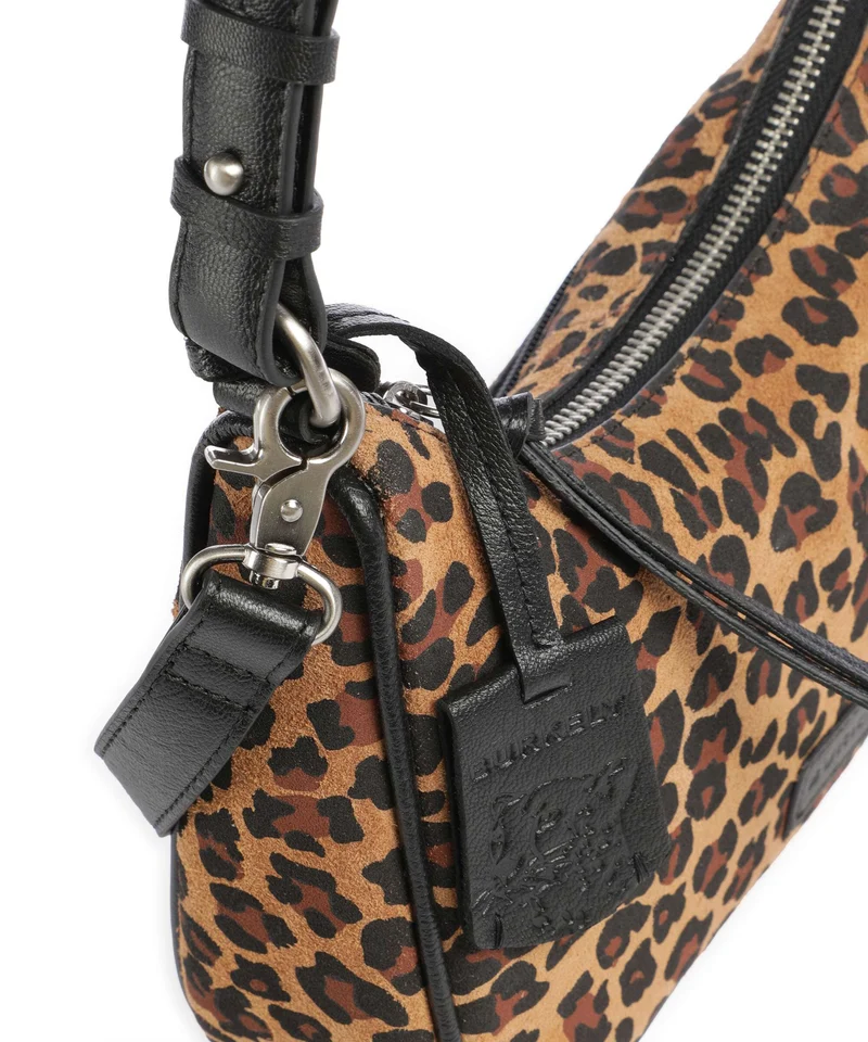 Burkely Animo Schultertasche leopard