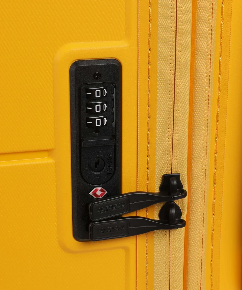 American Tourister Dashpop 4-Rollen Trolley golden yellow
