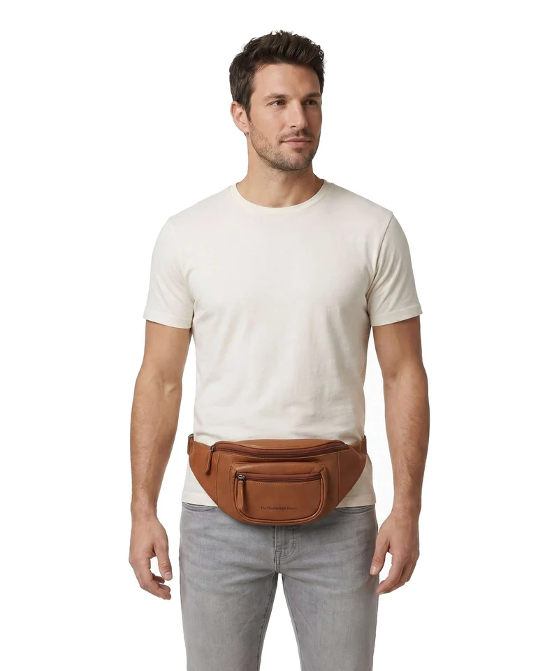 The Chesterfield Brand Wax Pull Up Cow Vernio Gürteltasche cognac
