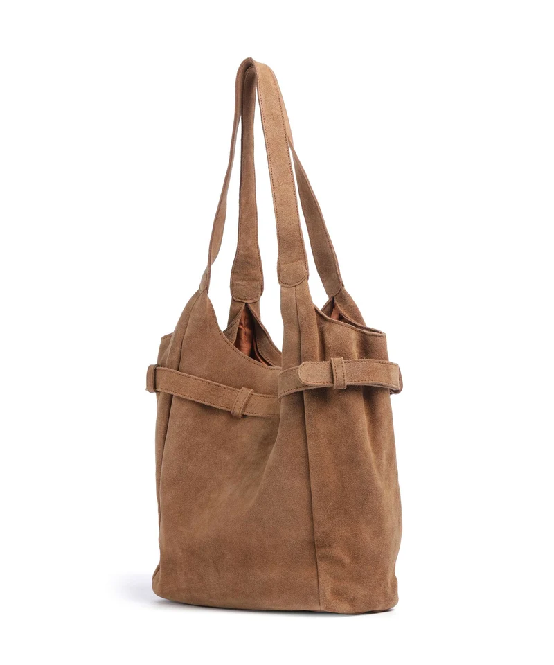 Anokhi Beuteltasche cognac