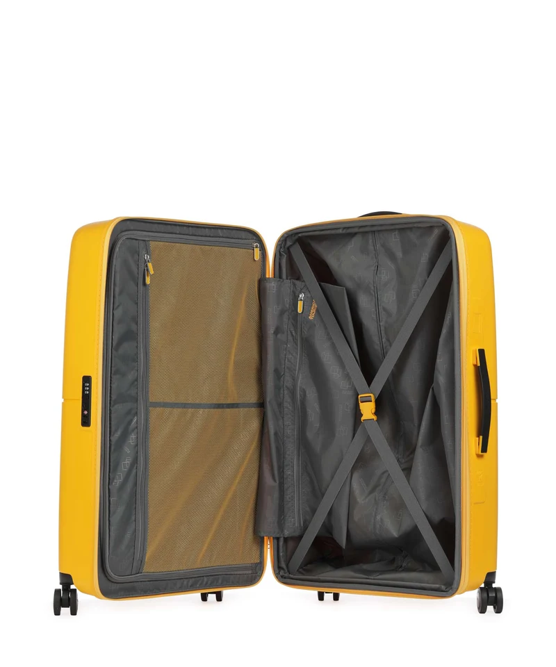 American Tourister Dashpop 4-Rollen Trolley golden yellow