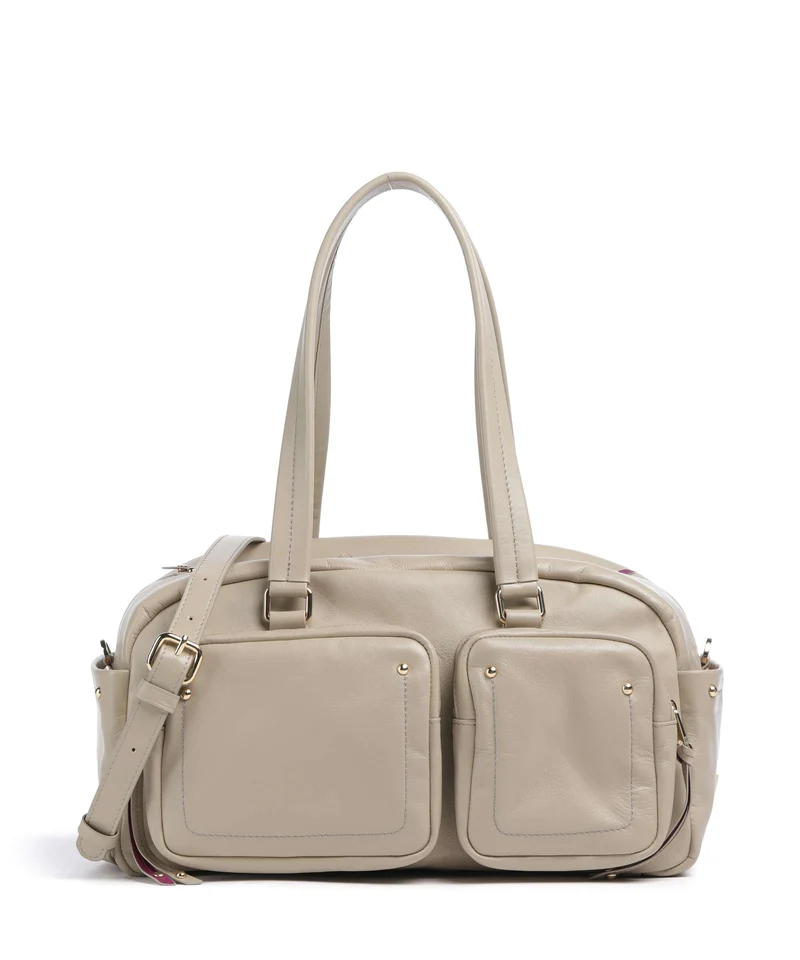 DuDu Bags Pocket Fanciful Schultertasche sand grey