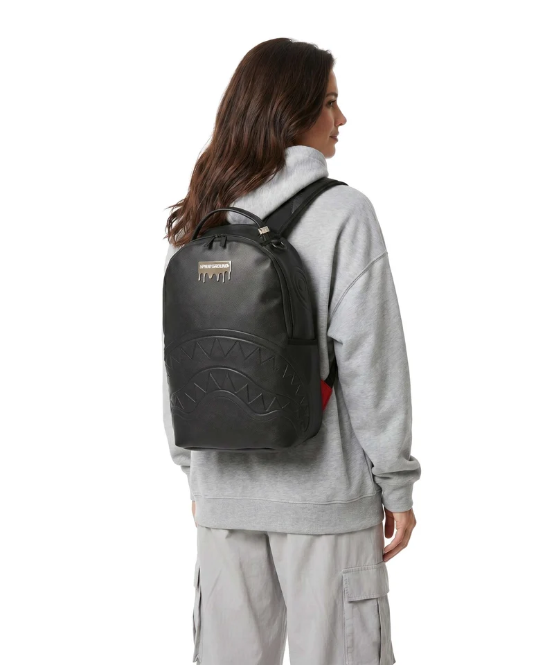 Sprayground Gold Brick Luxe Rucksack black