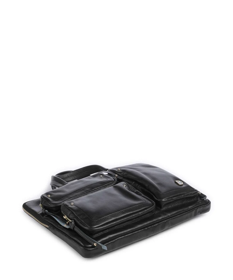 DuDu Bags Pocket Dots Laptoptasche nero