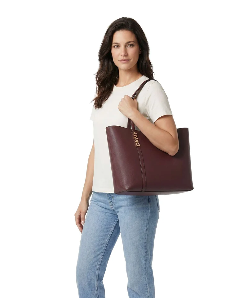 DKNY Avril Shopper aged wine