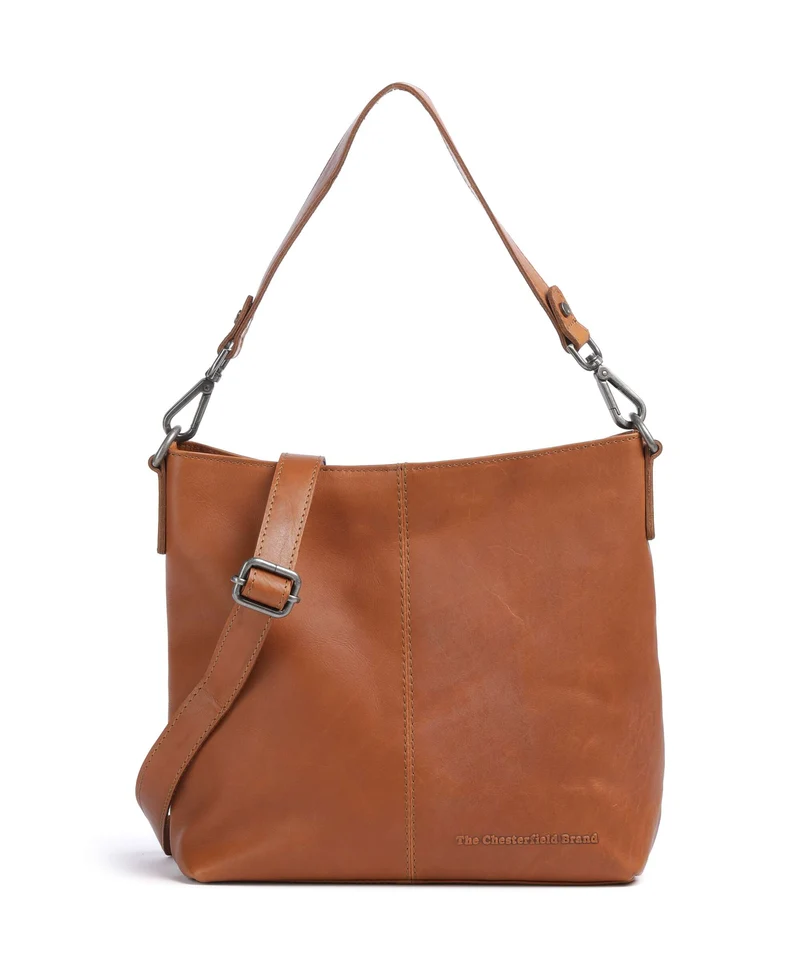 The Chesterfield Brand Wax Pull Up Cow Jen Beuteltasche cognac