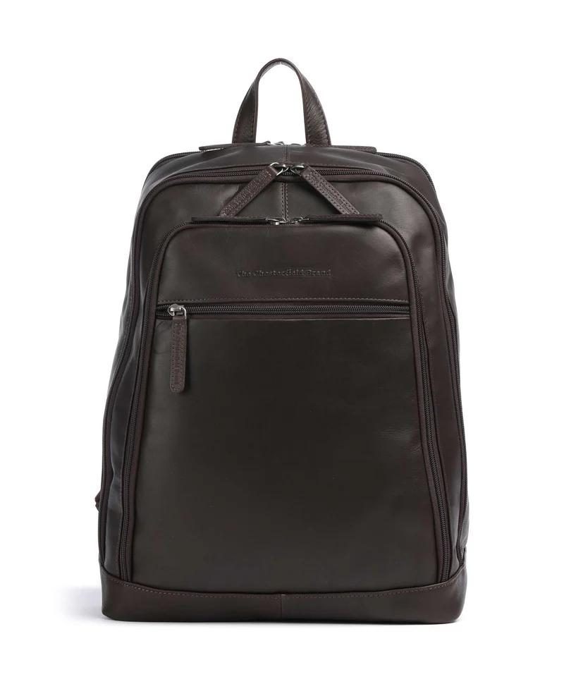 The Chesterfield Brand Wax Pull Up Cow Detroit Rucksack brown