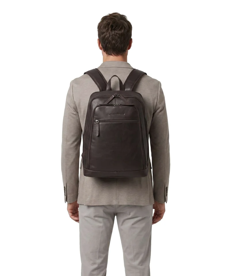 The Chesterfield Brand Wax Pull Up Cow Detroit Rucksack brown