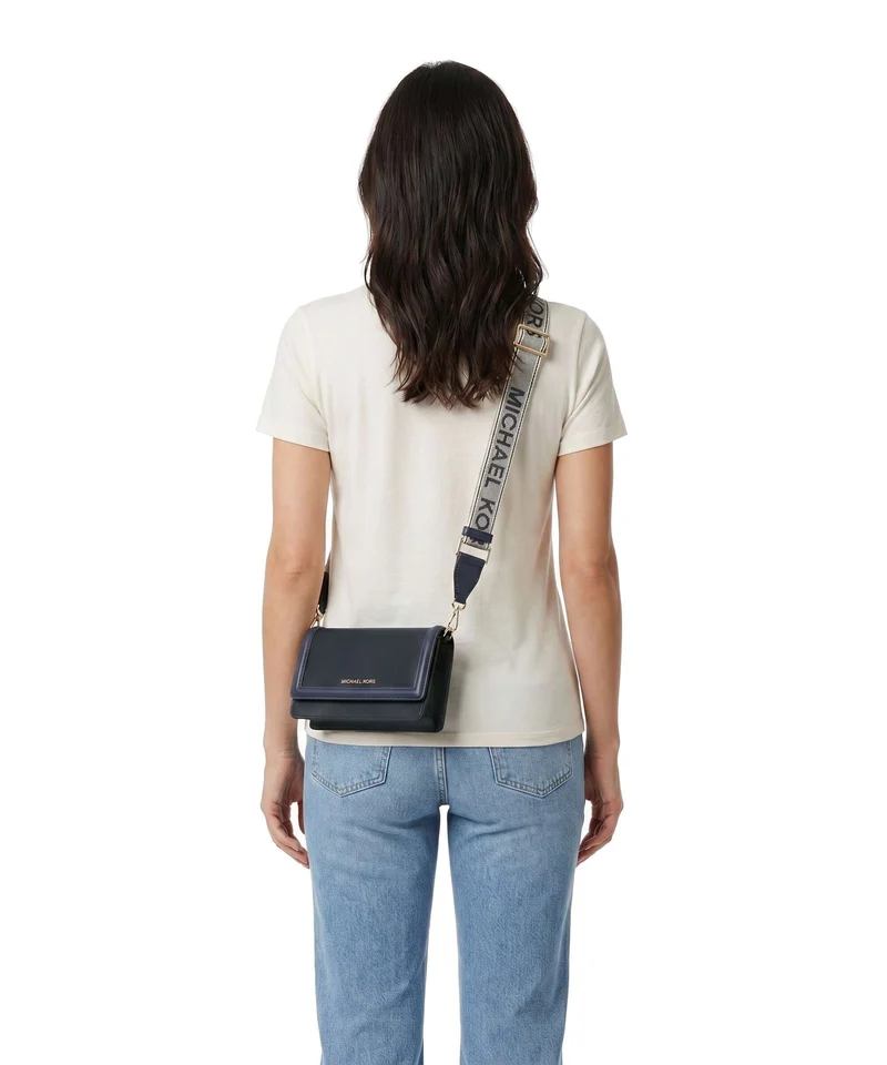 Michael Kors Jet Set Small Geldbörse navy