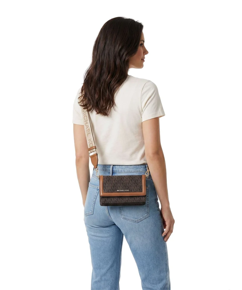 Michael Kors Jet Set Small Geldbörse brown/acorn