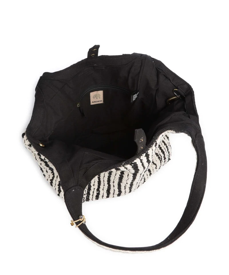 Anokhi Shopper black/white